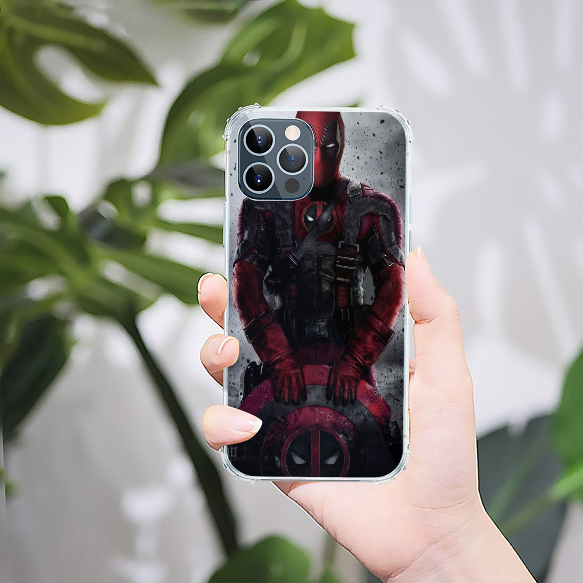 （画像用） Deadpool デッドプール 【iPhone 12シリーズ対応】透明スマホケース（クリアソフトケース）